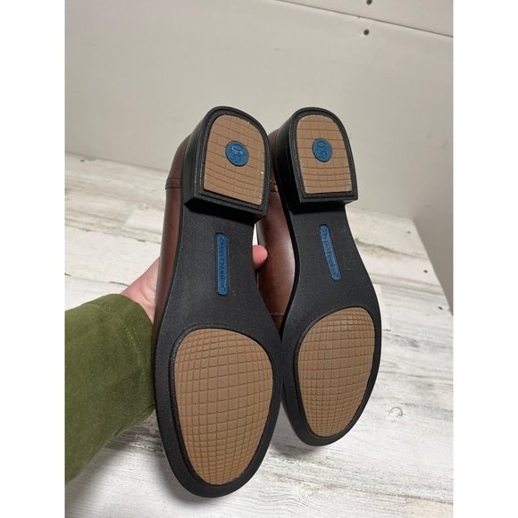 Hush Puppies Woman’s brown leather slip on loafer size 9 M - Picture 5 of 7